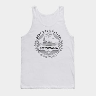 Botswana Minimal Badge Design Tank Top